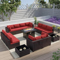 Outdoor Terrace Furniture Set with Fire Pit for Cozy Gatherings