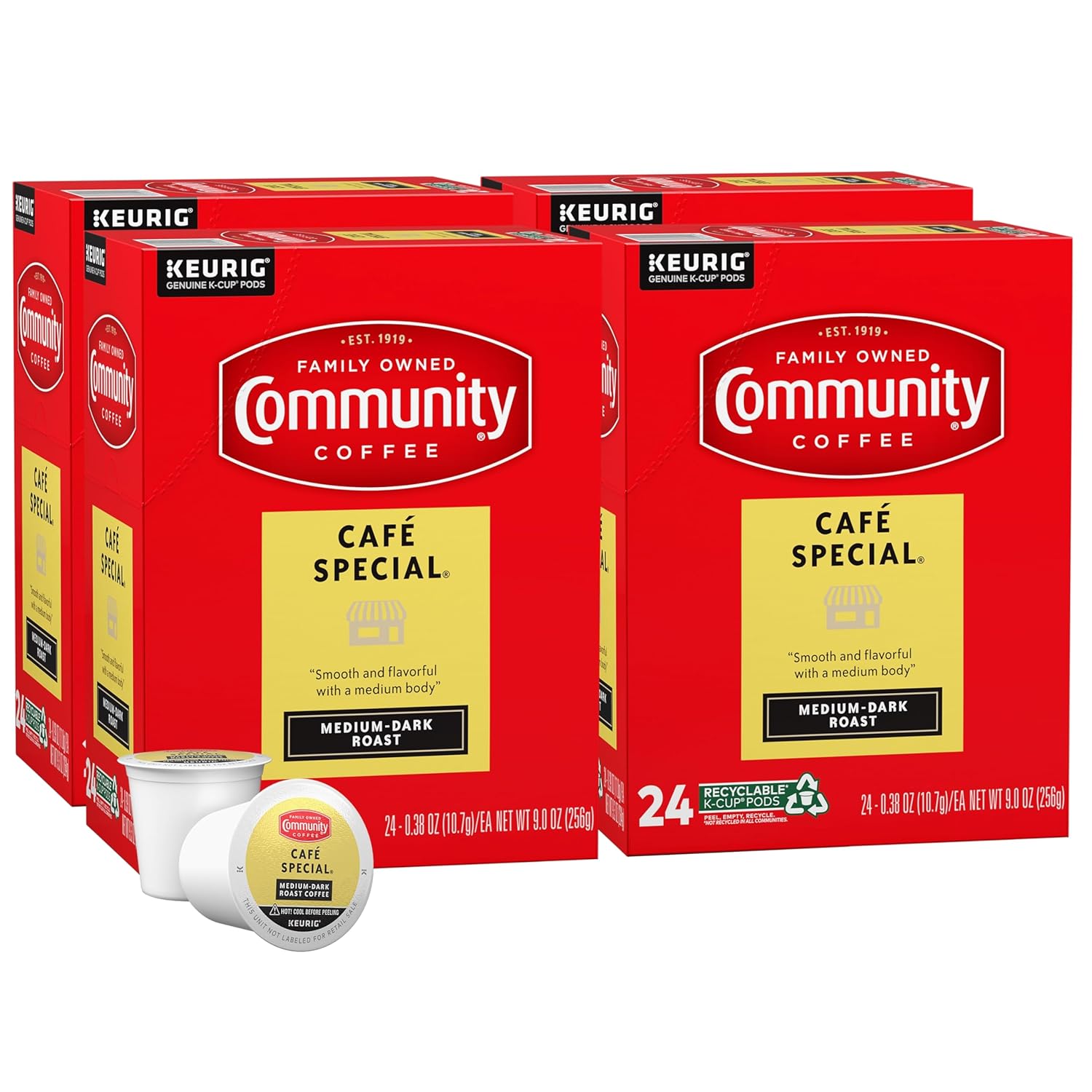 Community Coffee Cafe Special Medium Dark Roast K-Cup Pods