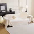White Couch Covers for 3 Cushion Sofa Slipcover - Pet Friendly