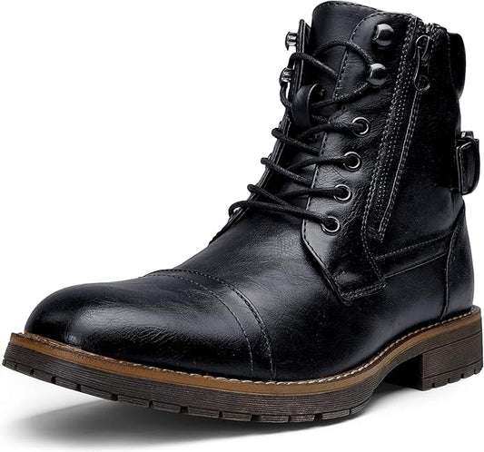 Vostey Men's Casual Boots for Motorcycle and Combat Use