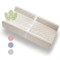 Organic Cotton Contoured Baby Changing Pad - Soft Waterproof Topper