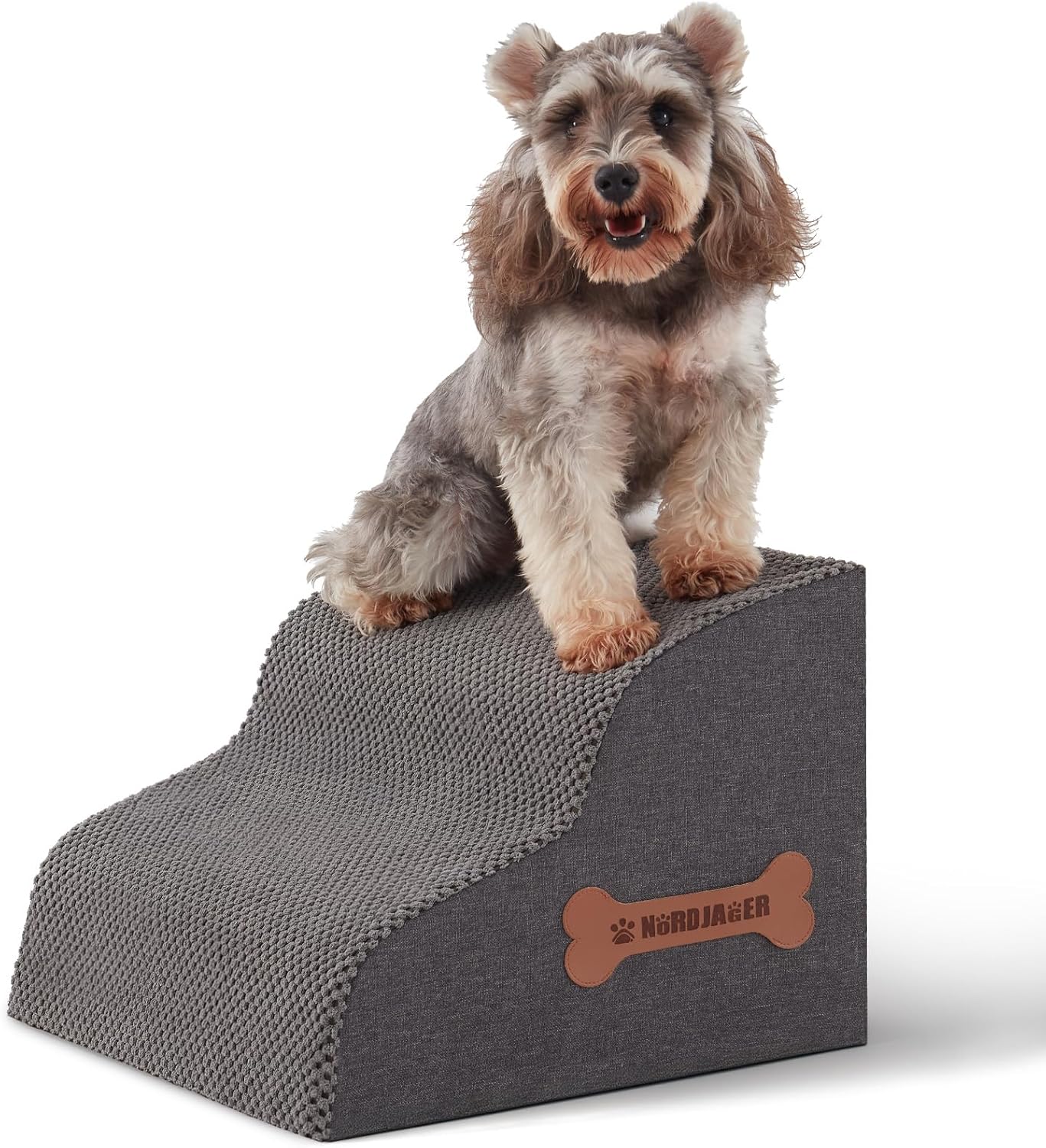 Dog Stairs for Small Dogs and Cats - Portable 2 Steps Ramp