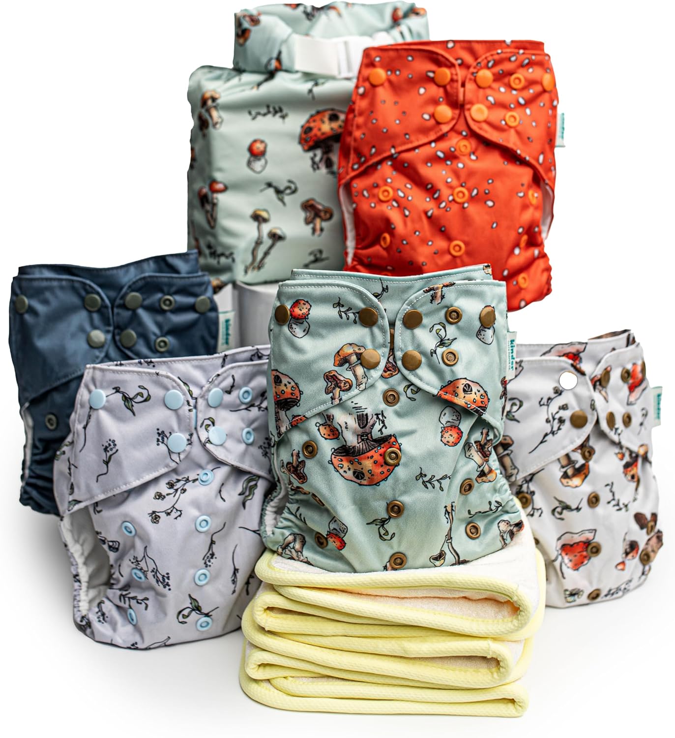 Kinder Cloth Diapers Set of 5 for Newborn to Potty Training