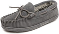 Minnetonka Men's Pile Lined Hardsole Slipper - Warm, True Fit Shoes