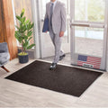 Brush Dry DoorRug 2 ft x 3 ft Brown - Heavy-Duty Entryway Mat