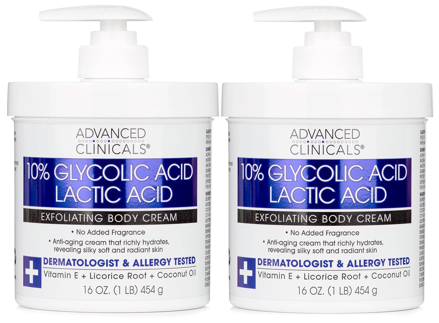 Glycolic Acid Lactic Acid Lotion Exfoliant for Smooth Skin