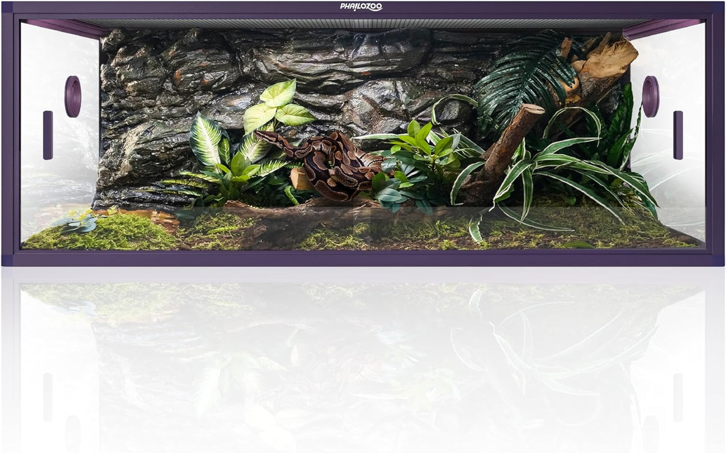 85 Gallon Reptile Tank for Snakes and Lizards - Easy Access