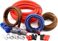 0 Gauge CCA Amplifier Wiring Kit 3000W Complete - Heavy Duty Amp Kit