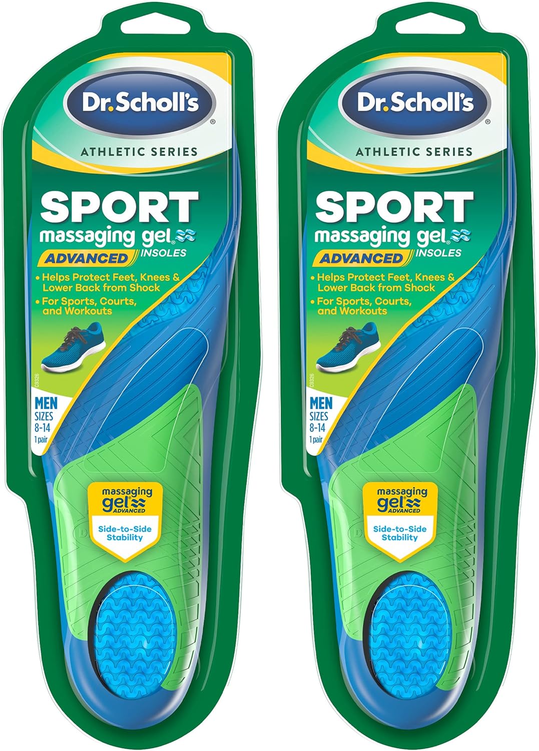 Dr. Scholls Sport Insoles for Shock Absorption and Comfort
