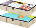 Under Bed Storage Containers - 2 Pack Reinforced Organizers