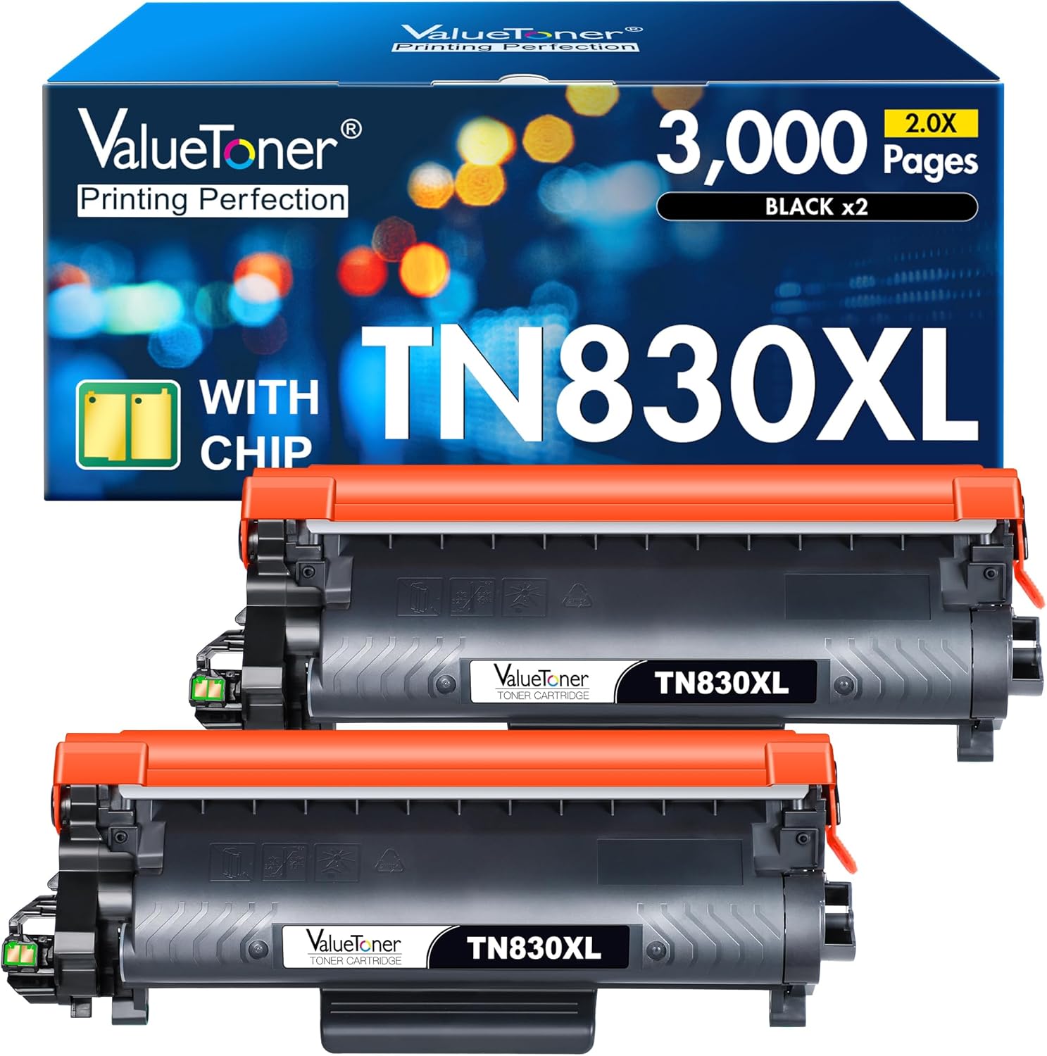 Valuetoner TN830XL Toner for Brother Printers - High Yield Black