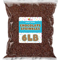 Chocolate Sprinkles 6 Pounds - Wholesale Chocolate Jimmies for Baking