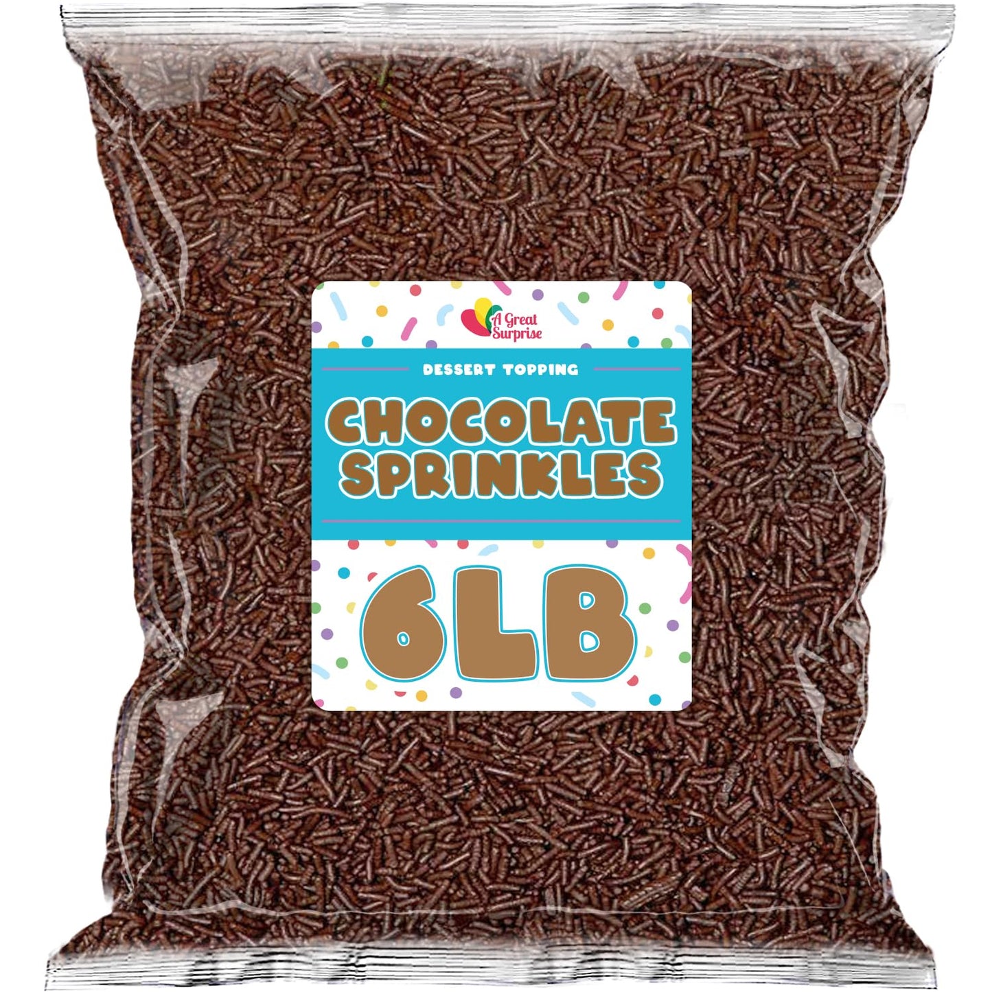 Chocolate Sprinkles - 6 Pounds of Delicious Dessert Toppings