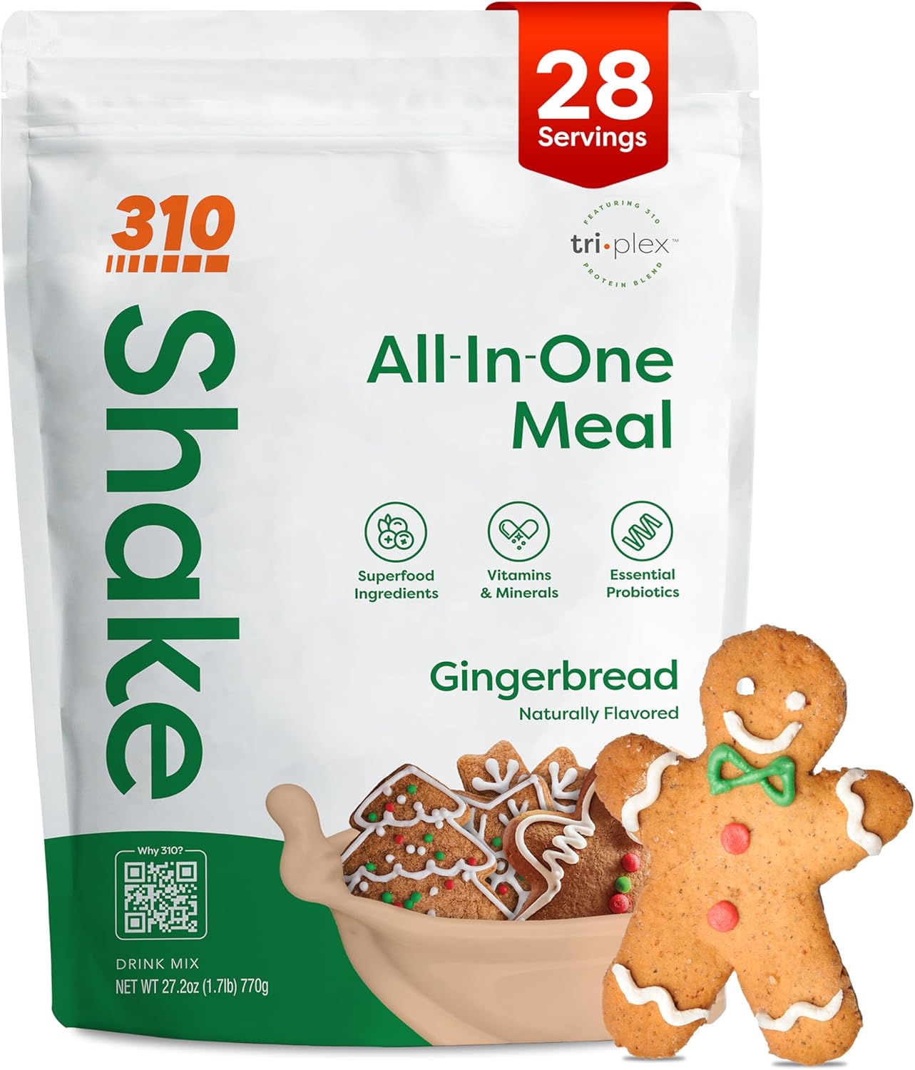 310 Nutrition All-In-One Meal Replacement Shake for Balanced Nutrition