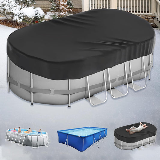 Durable 1224 Ft Winter Oval Pool Covers for Above Ground Pools