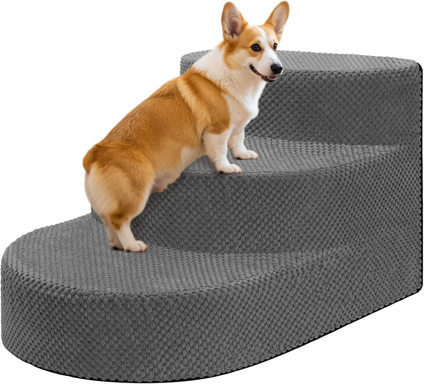 Dog Stairs for Small Dogs - Non-Slip Foam Steps for Pets