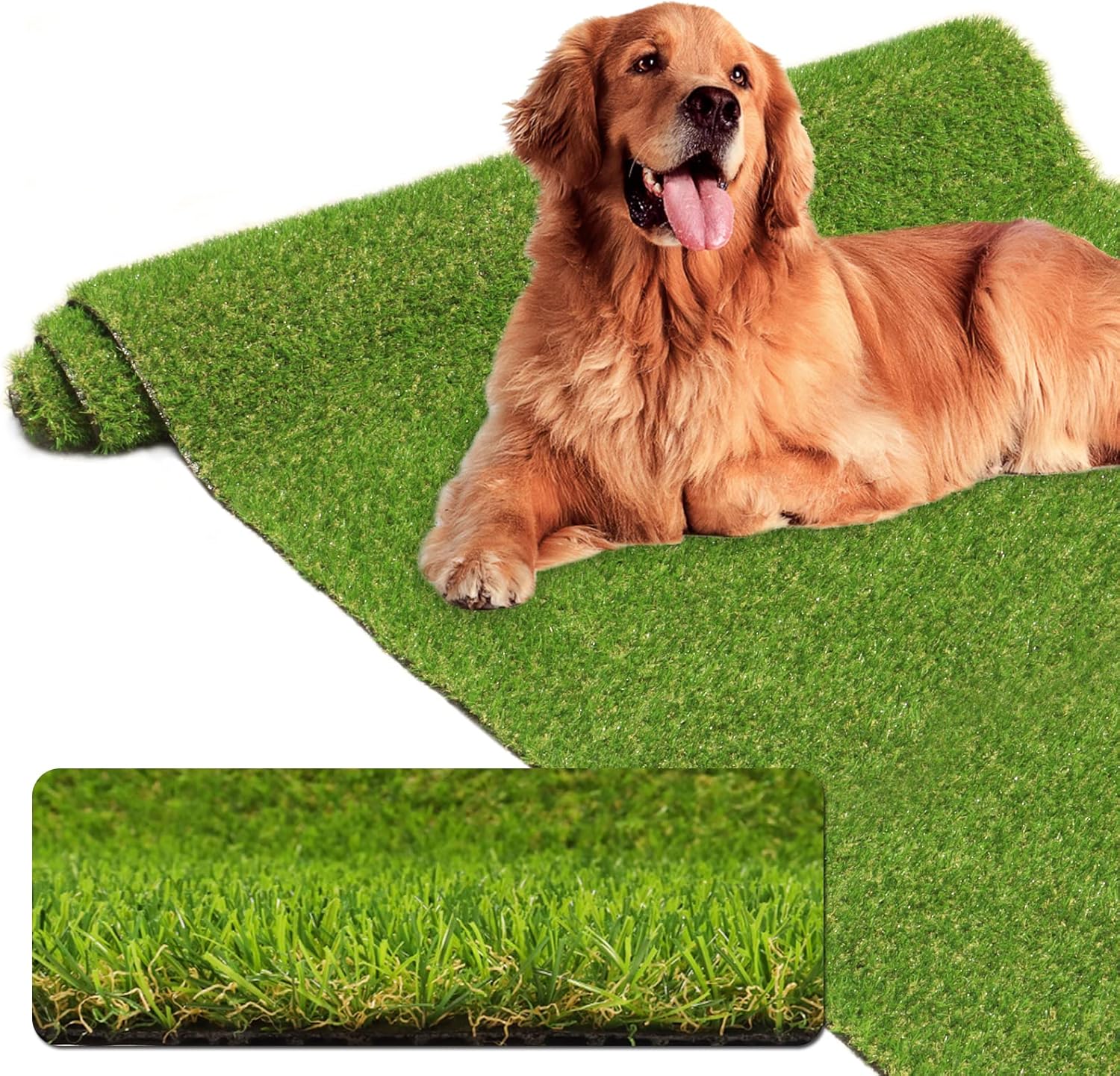 AYOHA Artificial Turf 4ft x 4ft Realistic Fake Grass for Pets