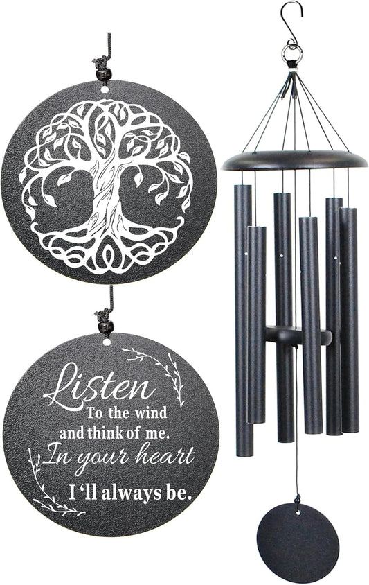 Sympathy Wind Chimes for Loss of Loved One, 40 Inch Memorial