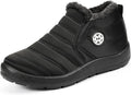 Womens Warm Fur Lined Winter Snow Boots - Waterproof Ankle Boots