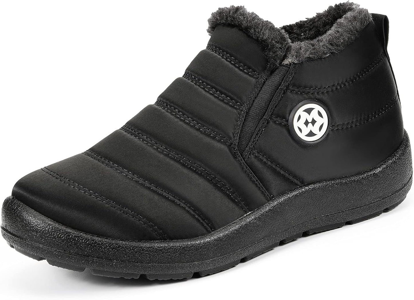 Hsyooes Womens Warm Fur Lined Winter Snow Boots for Comfort