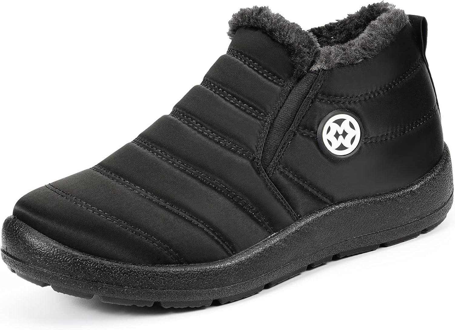 Hsyooes Womens Warm Fur Lined Winter Snow Boots for Comfort
