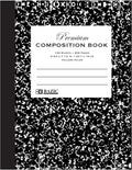Composition Book Black Marble College Ruled 100 Sheet Notebook