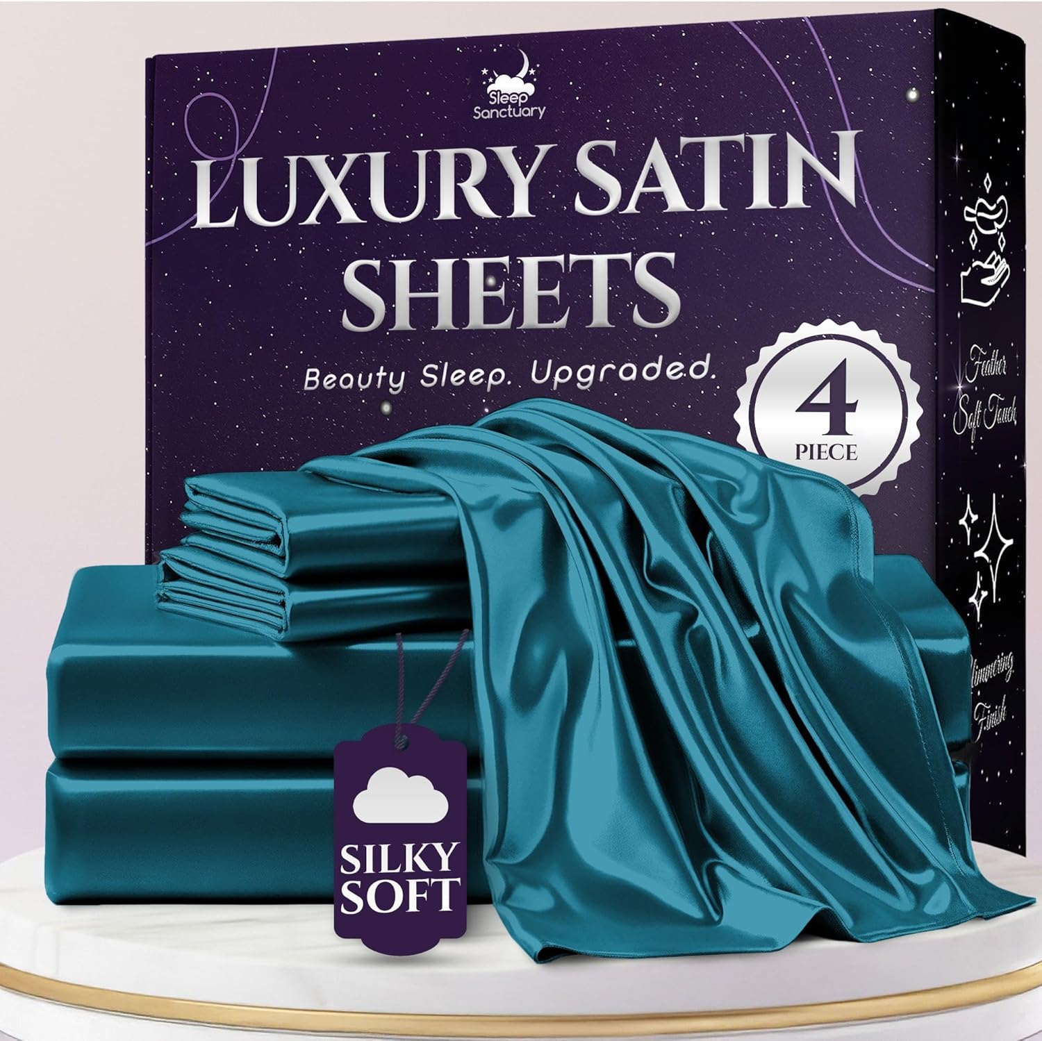 Satin Sheets Queen Size Set for Luxurious Sleep Experience