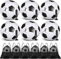 Ceenna 6 Pcs Size 3 Soccer Ball Set - Donation Ready, Includes Pumps