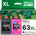 63XL Ink Cartridges Black and Color Remanufactured Combo Pack