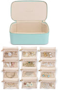 Vlando Travel Jewelry Case Jewelry Travel Organizer - Portable