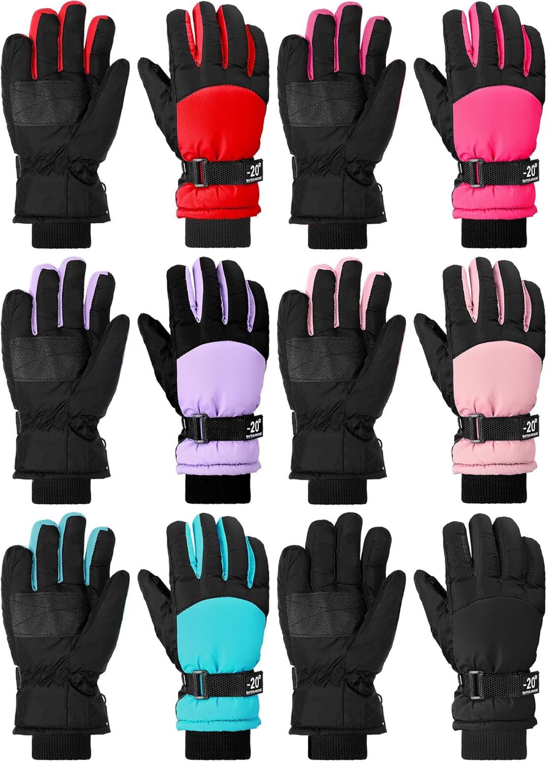 Bencailor Kids Waterproof Winter Gloves - Warm & Windproof!