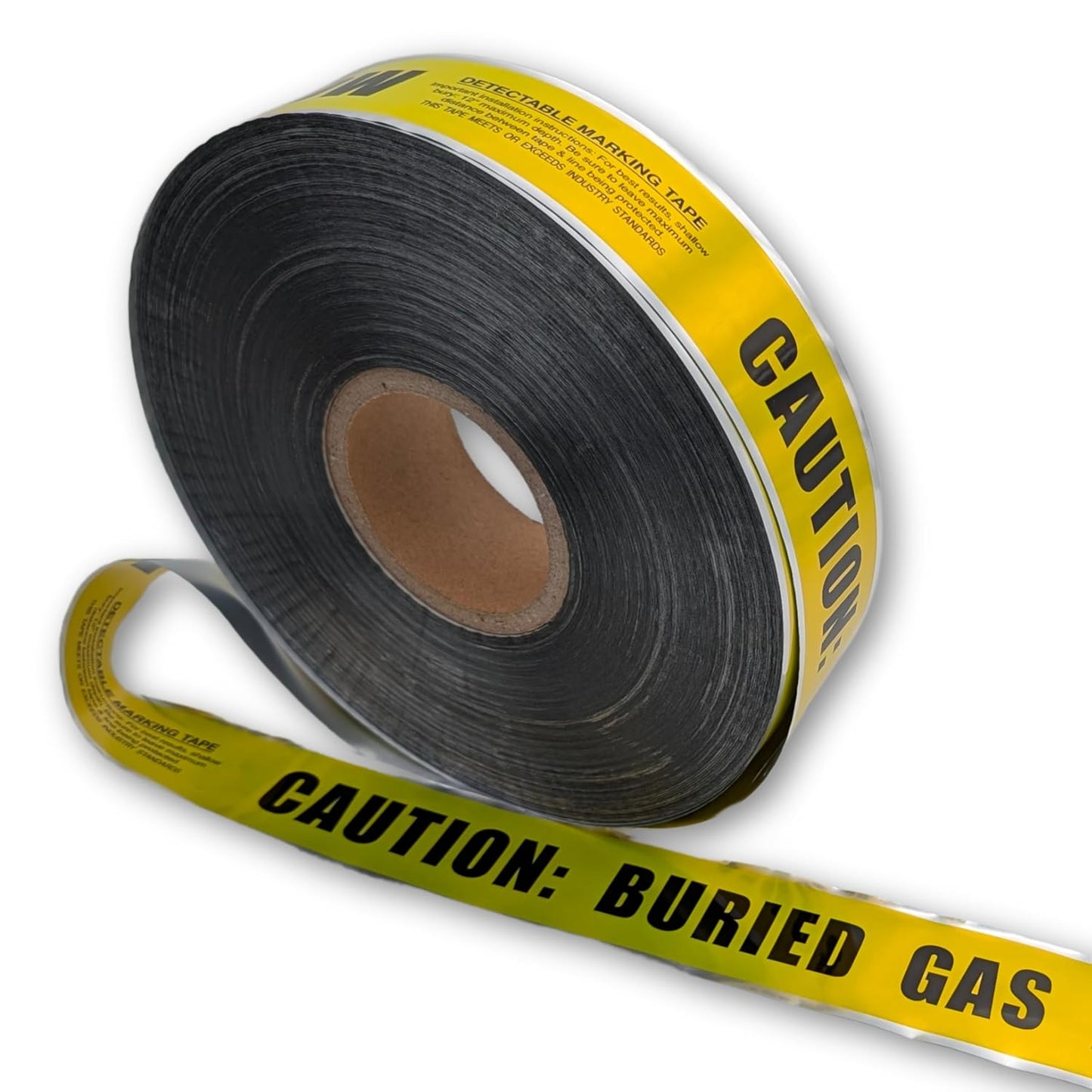 Detectable Underground Gas Line Tape for Utility Marking