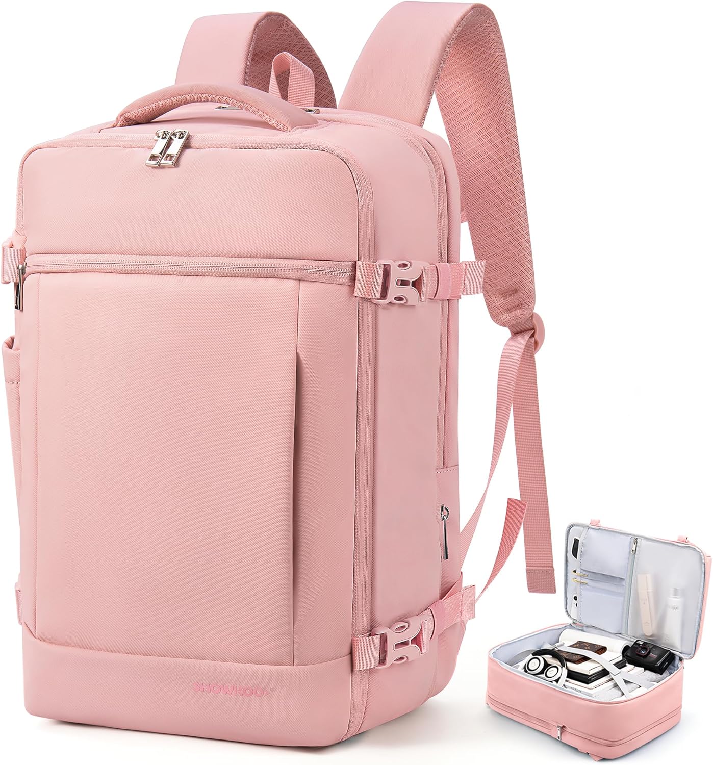 SHOWKOO Travel Backpack for Business, 40L Expandable Capacity