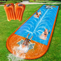 Slip Water Slide 17ft x 5ft Backyard Water Slide - Two Lanes