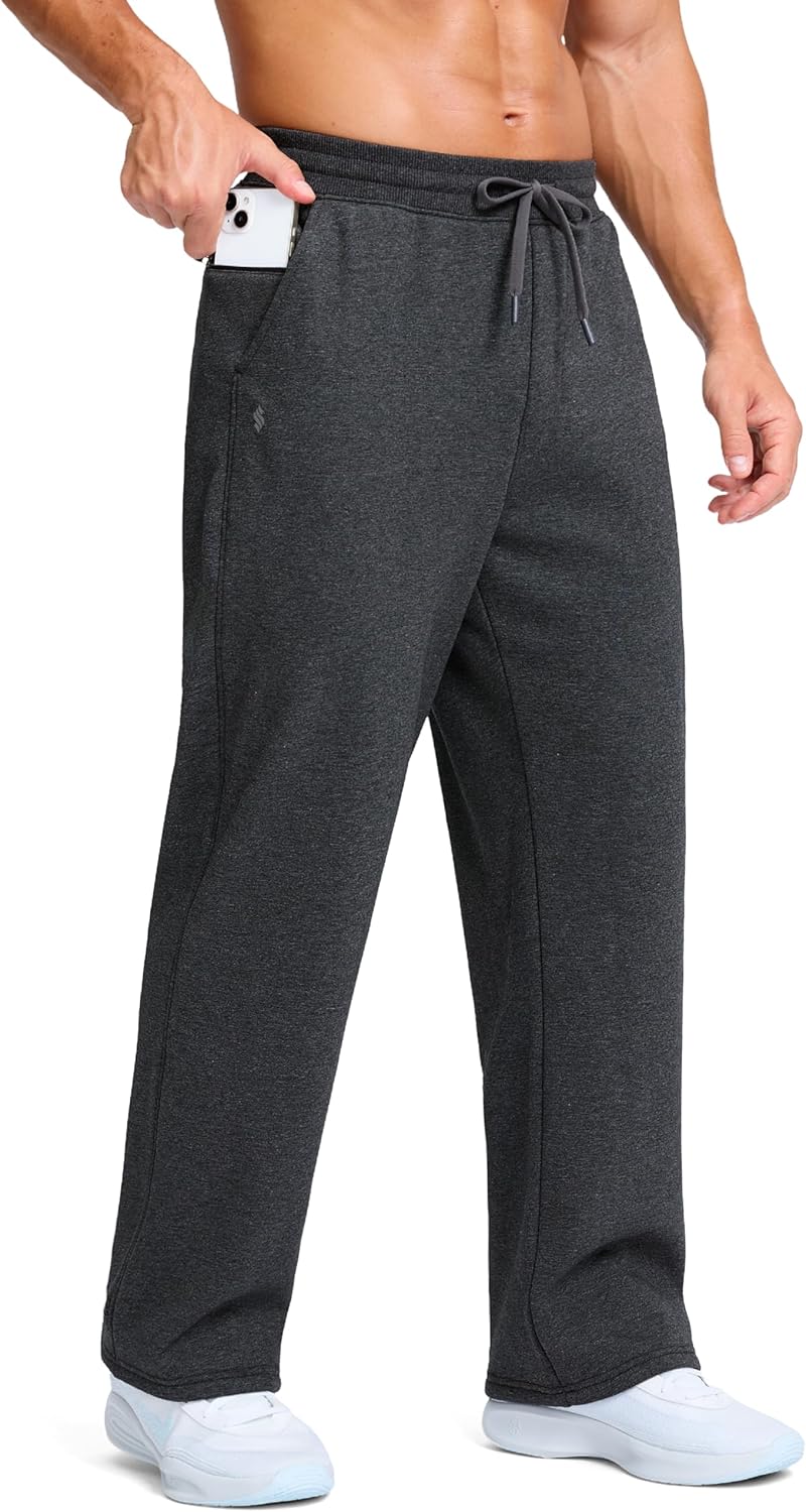 Soothfeel Men's Fleece Sweatpants for Winter Comfort and Style