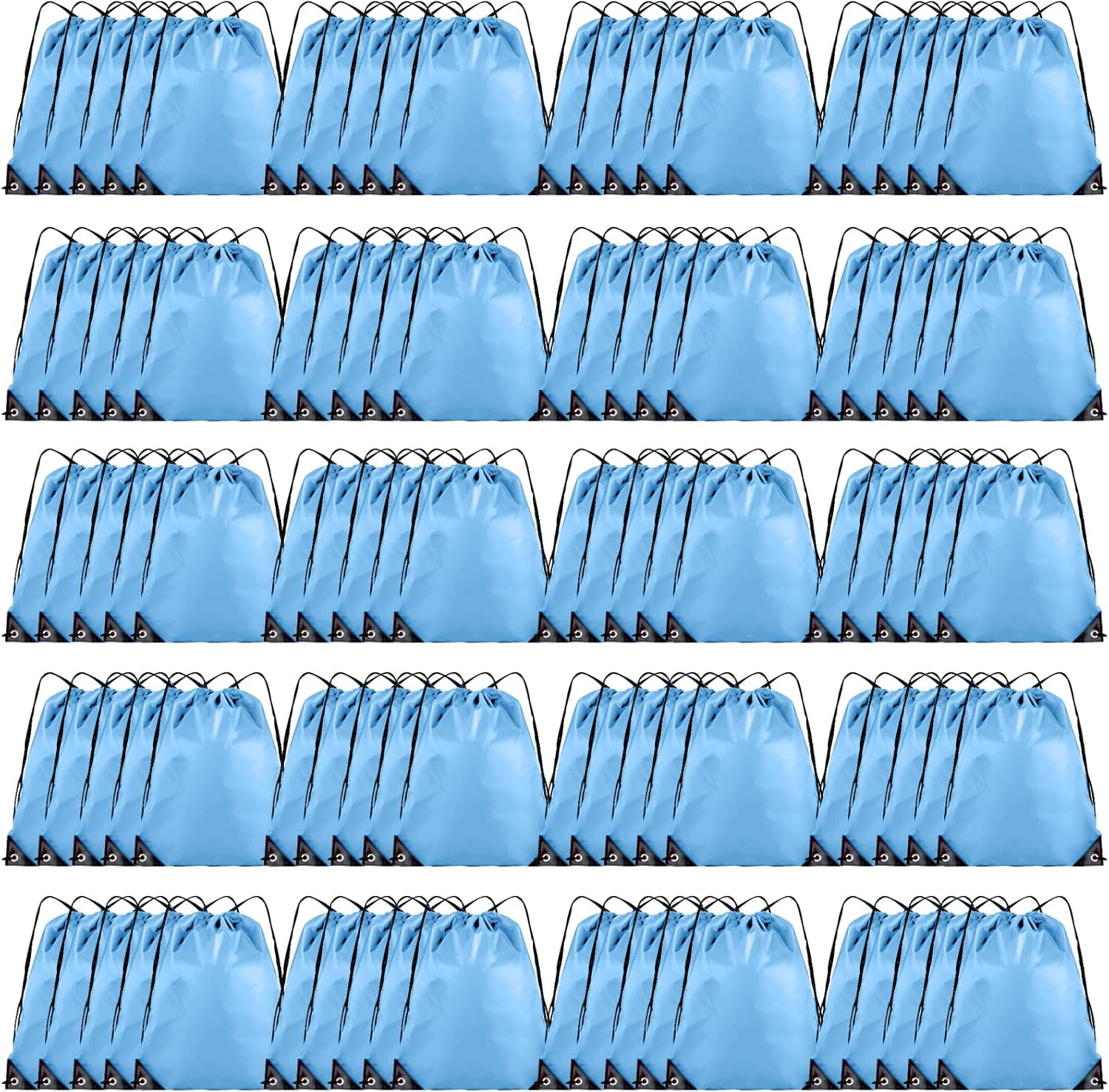 100 Pieces Drawstring Backpack Bulk Cinch Sackpack for Events