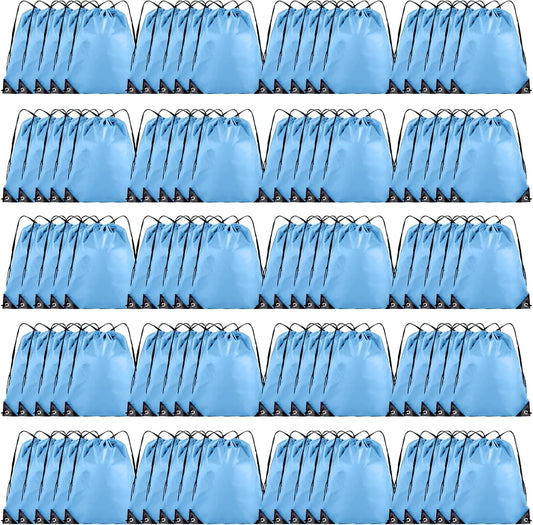 100 Pieces Drawstring Backpack Bulk Cinch Sackpack for Events