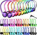 Kids Headphones Bulk 25 Pack for School Students - Colorful Classroom