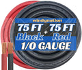 WNI 1/0 Gauge 75 Feet Ultra Flexible Battery Welding Cable - Made in