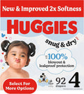 Huggies Size 4 Diapers Snug & Dry - Up to 100% Leak Protection