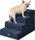 EHEYCIGA Dog Stairs for Bed 20 H 4-Step Extra Wide Pet Steps