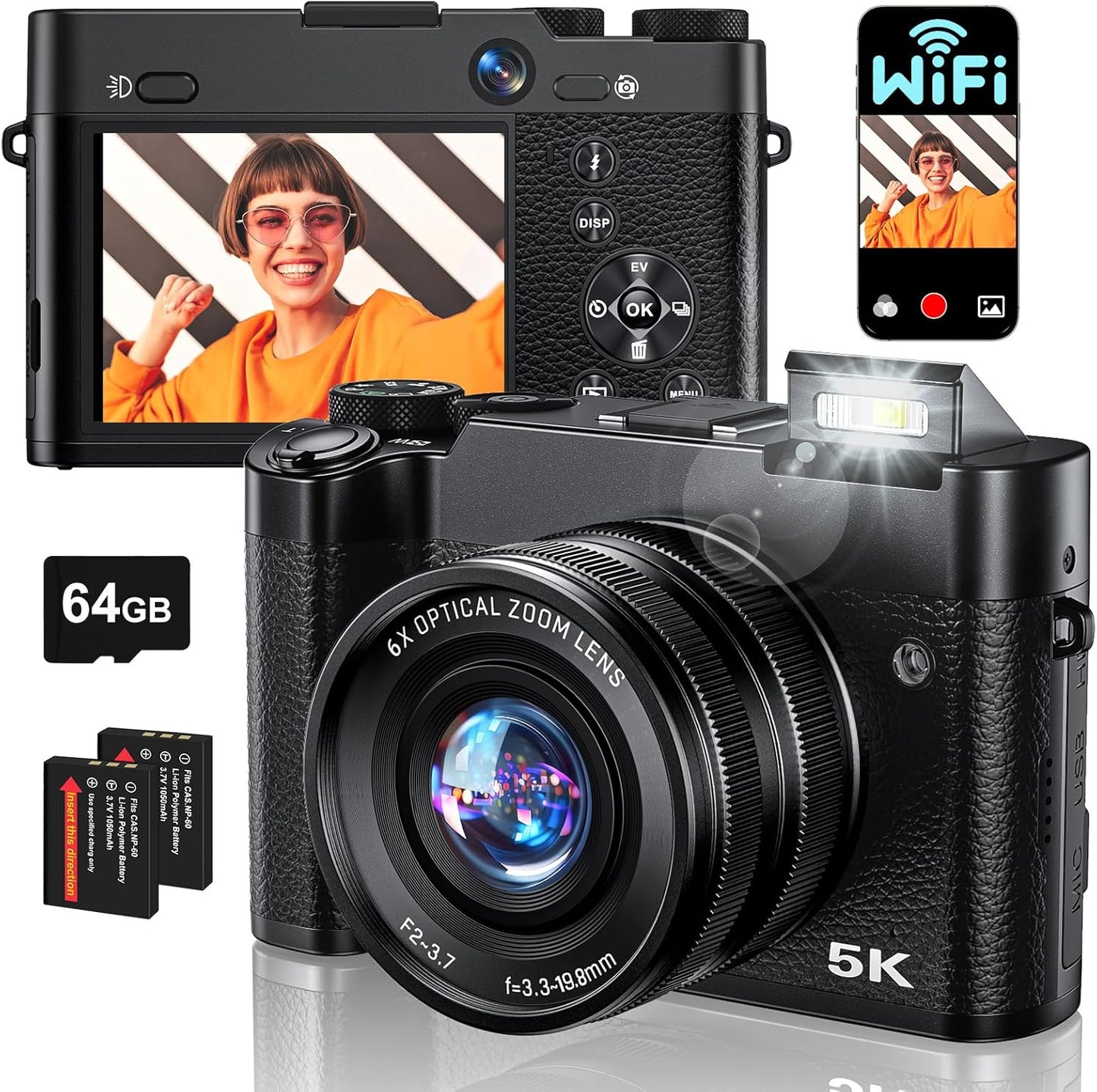 5K Vlogging Camera: Stunning Clarity & Smooth Videos