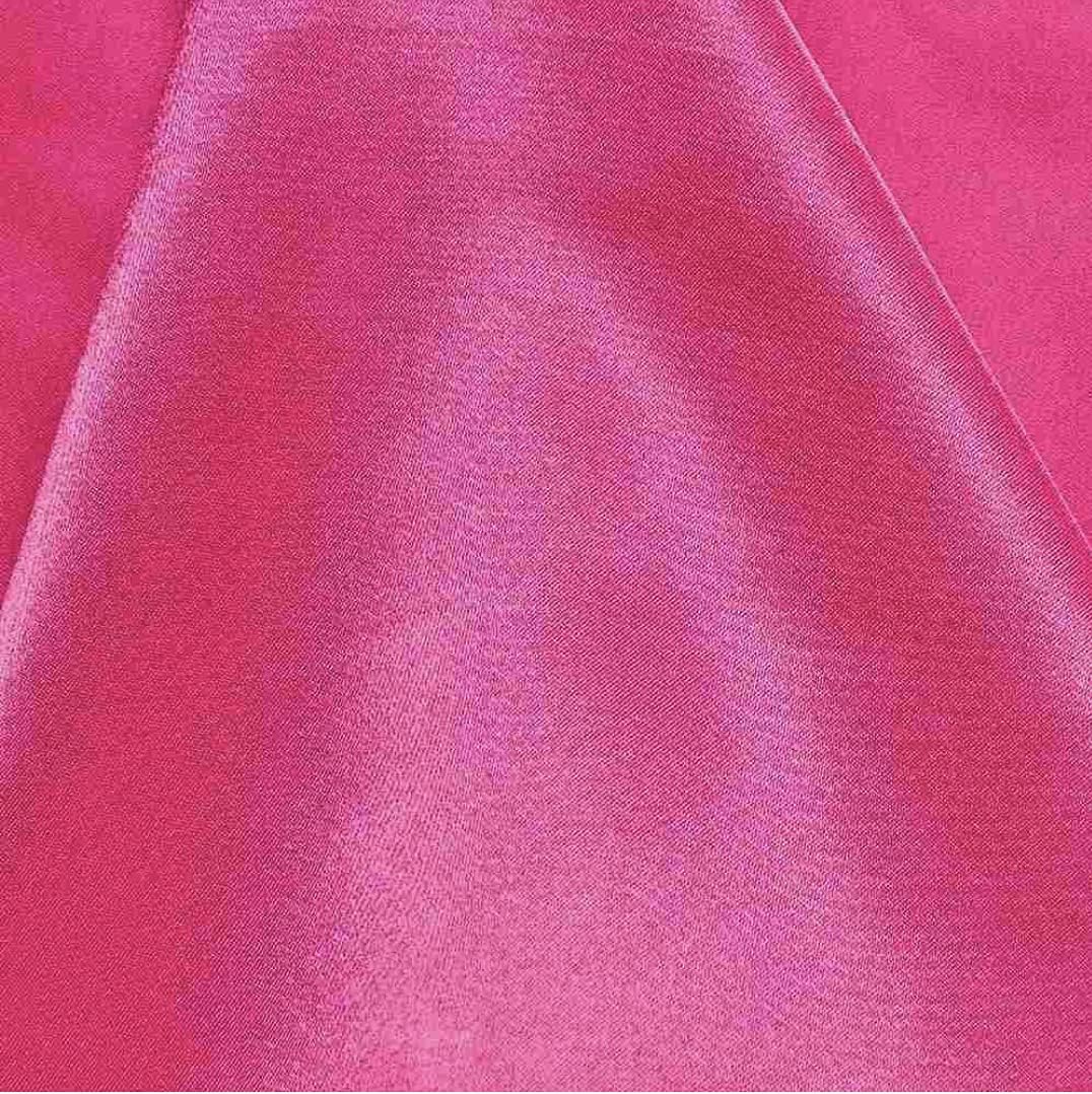 Premium Bridal Wedding Satin Charmeuse Fabric 60 in Wide Hot Pink