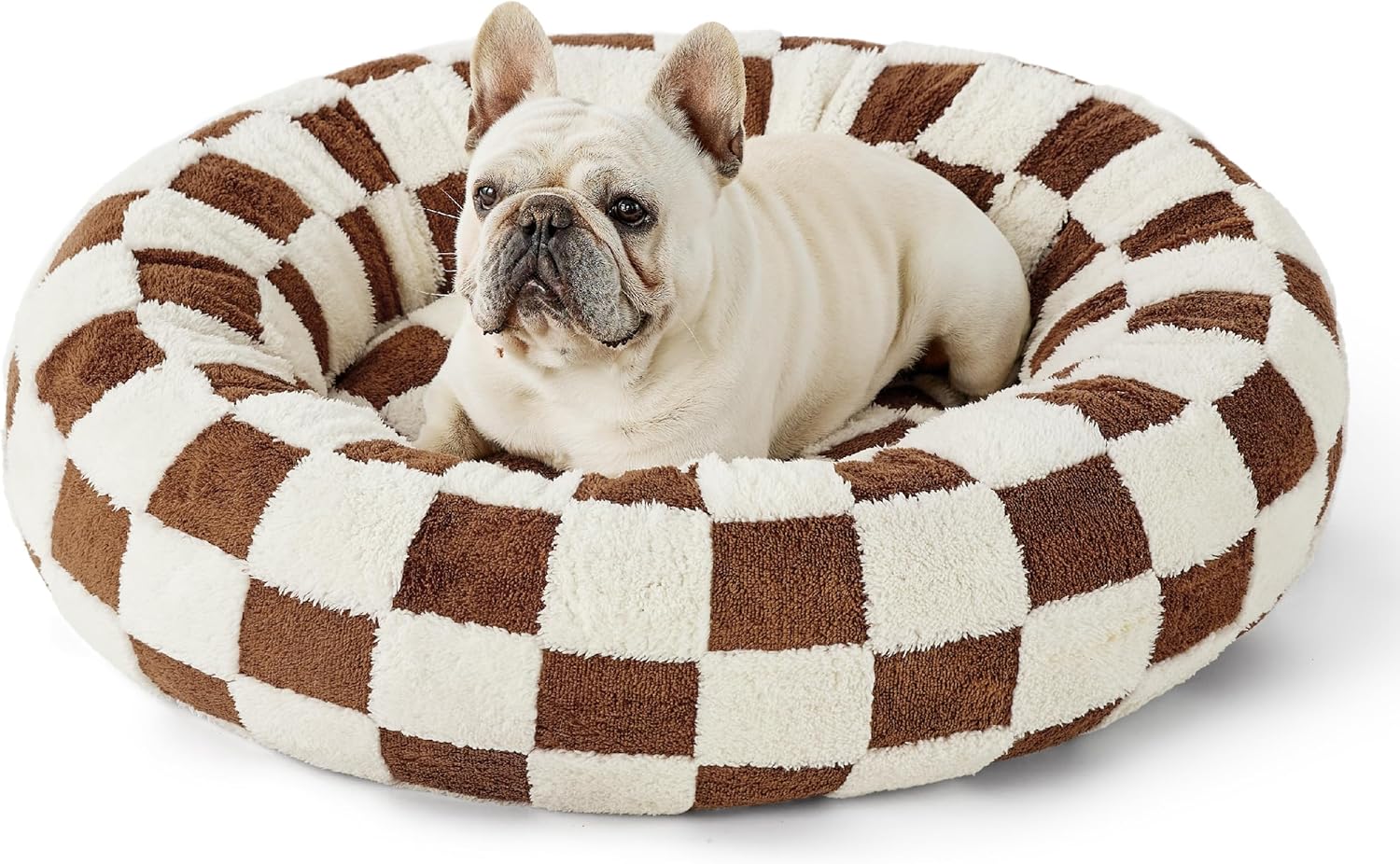 LE SURE Donut Medium Dog Bed for Indoor Anti-Anxiety Comfort