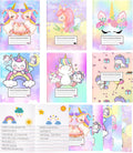 Cute Rainbow Unicorn Composition Notebook Set - 6 Pack for Kids