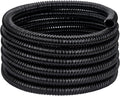 Pond Tubing ID 2 50ft Black Corrugated Flexible Pond Hose - Kinkproof