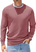 Mens Sweater Crewneck Pullover for Men - Lightweight Slim Fit