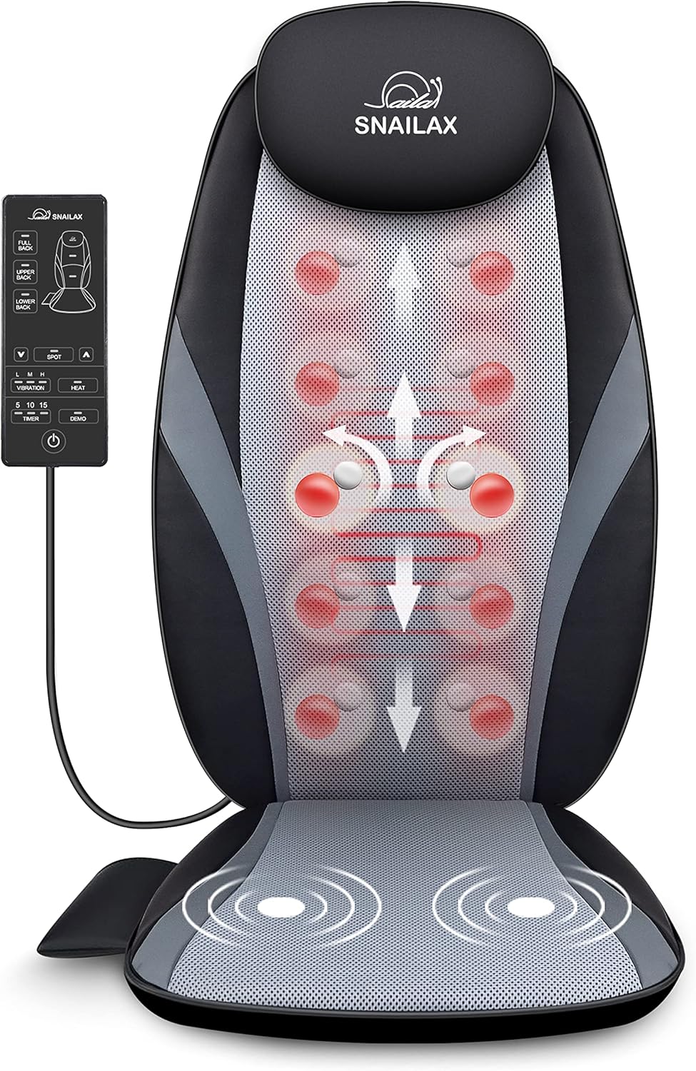 Snailax Shiatsu Massage Cushion: Home & Office Relaxation