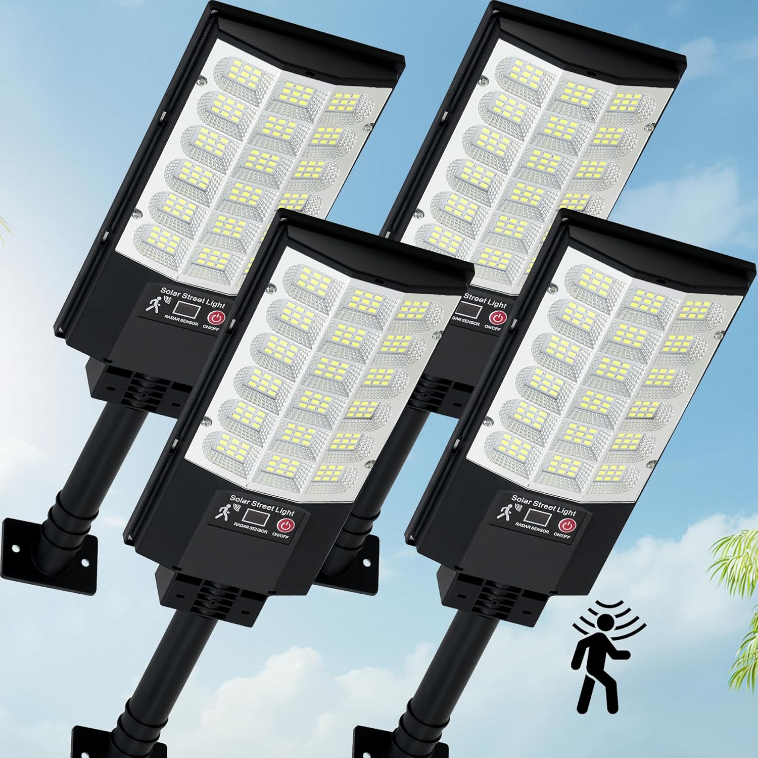 Ultra-Bright Solar Street Lights Outdoor with Motion Sensor