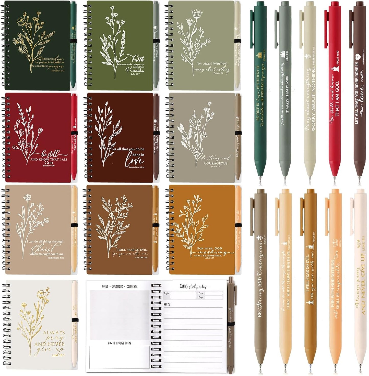 Inspirational Bible Verse Journal Set - Resurhang